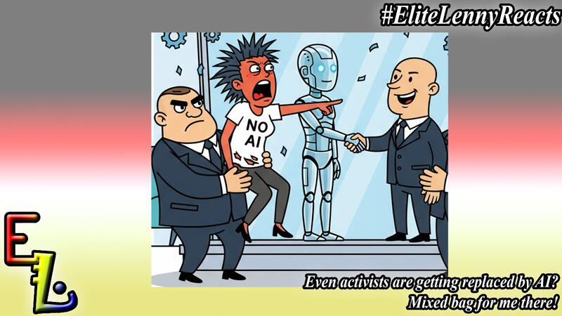 Even activists are getting replaced by AI? Mixed bag for me there!